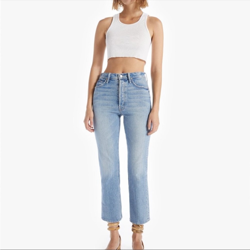 NWT MOTHER SUPERIOR The Tripper Jeans in Thanks, Again Wash Size 28 High Rise